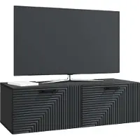 vidaXL Meuble TV mural Noir 98 x 41 x 30 cm Panneau de particules