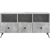 vidaXL Meuble TV , gris béton, 102 x 34,5 x 50 cm, aggloméré