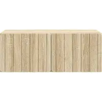 vidaXL Meuble TV mural 78,5 x 41 x 30 cm Chêne Sonoma