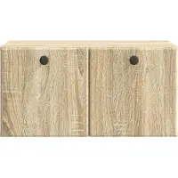 vidaXL Meuble TV mural 59,5 x 31 x 30 cm, chêne Sonoma