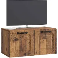 vidaXL Meuble TV mural en bois recyclé 59,5 x 31 x 30 cm