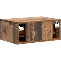 vidaXL Cabinet de chevet mural Bois ancien 49 x 34,5 x 20 cm