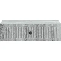 vidaXL Table d'appoint murale Sonoma gris 59 x 34,5 x 17 cm