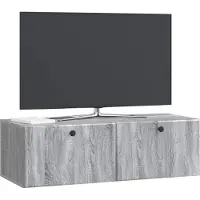 vidaXL Meuble TV mural 98 x 41 x 30 cm Gris Sonoma