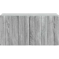 vidaXL Meuble TV mural, 59,5 x 31 x 30 cm, imitation chêne Sonoma gris