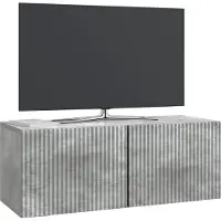vidaXL Meuble TV mural 78,5 x 31 x 30 cm Gris béton