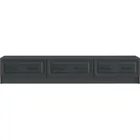 vidaXL : Meubles TV, 147 x 34,5 x 27 cm, noir, panneaux de particules
