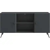 vidaXL Meuble TV 102 x 34,5 x 50 cm Noir Aggloméré