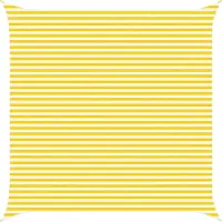 vidaXL Voile D'ombre Extérieure Jaune Et Blanc 5 X 5 M