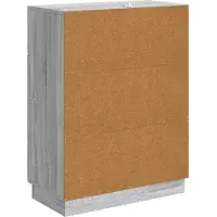 vidaXL Buffet Sonoma gris 66 x 34,5 x 87 cm en aggloméré