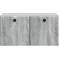 vidaXL Meuble TV mural 59,5 x 41 x 30 cm Gris Sonoma