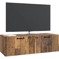 vidaXL Meuble TV mural en bois recyclé 98 x 41 x 30 cm, aggloméré
