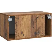 vidaXL Meuble TV mural en bois recyclé 59,5 x 31 x 30 cm