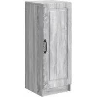 vidaXL Buffet Sonoma gris 33 x 34,5 x 87 cm en aggloméré