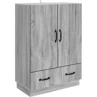 vidaXL Buffet Sonoma gris 66 x 34,5 x 92 cm en aggloméré