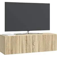 vidaXL Meuble TV mural 98 x 31 x 30 cm, chêne Sonoma