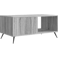 vidaXL Table basse gris Sonoma 90 x 50 x 40 cm Bois composite