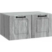 vidaXL Meuble TV mural Sonoma gris 59,5 x 41 x 30 cm