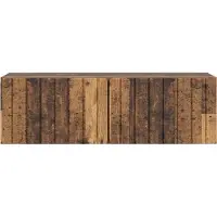 vidaXL Meuble TV mural en bois recyclé 98 x 31 x 30 cm, aggloméré