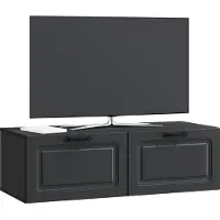 vidaXL Meuble TV mural Noir 98 x 41 x 30 cm Panneau de particules