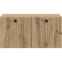 vidaXL Meuble TV mural 59,5 x 41 x 30 cm, chêne Artisan