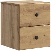 vidaXL Cabinet de chevet mural Chêne artisanal 34,5 x 33 x 40 cm
