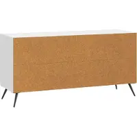 vidaXL Meuble TV , blanc brillant, 102 x 34,5 x 50 cm, aggloméré