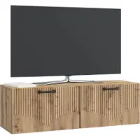 vidaXL Meuble TV mural 98 x 31 x 30 cm, chêne Artisan