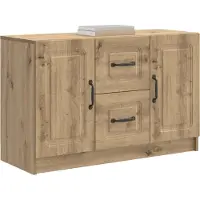 vidaXL Buffet en chêne Artisan 89 x 34,5 x 57 cm, bois d'ingénierie