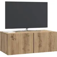 vidaXL Meuble TV mural 78,5 x 41 x 30 cm, chêne Artisan
