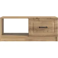 vidaXL Table basse en chêne Artisan 90 x 50 x 37 cm, bois d'ingénierie