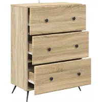 vidaXL Armoire à tiroirs Chêne Sonoma 66 x 34,5 x 90 cm