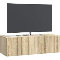 vidaXL Meuble TV mural 98 x 41 x 30 cm, chêne Sonoma