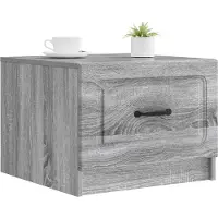 vidaXL Table basse Sonoma gris, 49 x 50 x 37 cm, en panneaux de particules