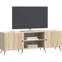 vidaXL Meuble TV 150 x 31 x 50 cm en bois d'ingénierie chêne Sonoma