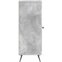 vidaXL Buffet gris béton 33 x 34,5 x 90 cm en aggloméré