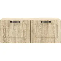vidaXL Meuble TV mural en chêne Sonoma 78,5 x 41 x 30 cm