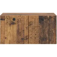 vidaXL Meuble TV mural en bois vieilli 59,5 x 41 x 30 cm