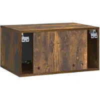 vidaXL Meuble TV mural en chêne fumé 59,5 x 41 x 30 cm