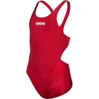 Arena Team Tech Solid Swimsuit Rouge 12-13 Years Fille