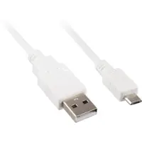 Sharkoon 4044951015528 Kabel USB 2.0 A-B Micro 1,0m weiß