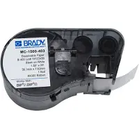 Brady MC-1500-403 ruban papier noir sur blanc 38,1 mm x 7,62 mm (d'origine)