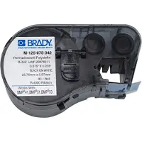 Brady M-125-075-342 ruban thermorétractable en ruban noir sur blanc 19.05mm x 6.00mm (d'origine)