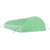vidaXL Serre avec cadre en acier vert 96 m² 16x6x2,85 m