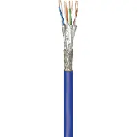 Goobay Câble patch CAT 7A+ S/FTP PiMF bleu 100 m