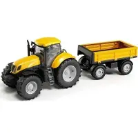Tupiko Tracteur avec remorque jaune