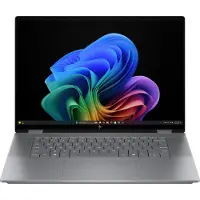 HP OmniBook X Flip 16" Next Gen AI PC portable 2-en-1 - 16-ar0002nb - Meteor Silver - OLED QHD - Clavier Azerty avec rétroéclairage
