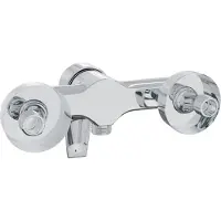 vidaXL Mitigeur de douche Chrome G 1 / 2 pouce laiton