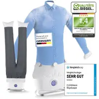 Cleanmaxx Automatischer Hemden- und Hosenbügler mit Dampffunktion, Fer à repasser, Blanc