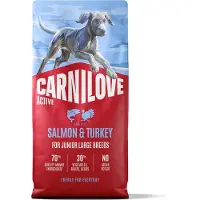 Carnilove Active Salmon And Turkey Large Breeds Junior Dog Food 12kg Clair